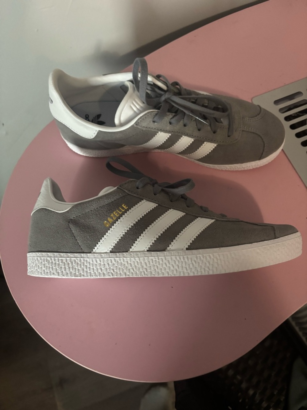 adidas White Sneakers with Subtle Gray Accents